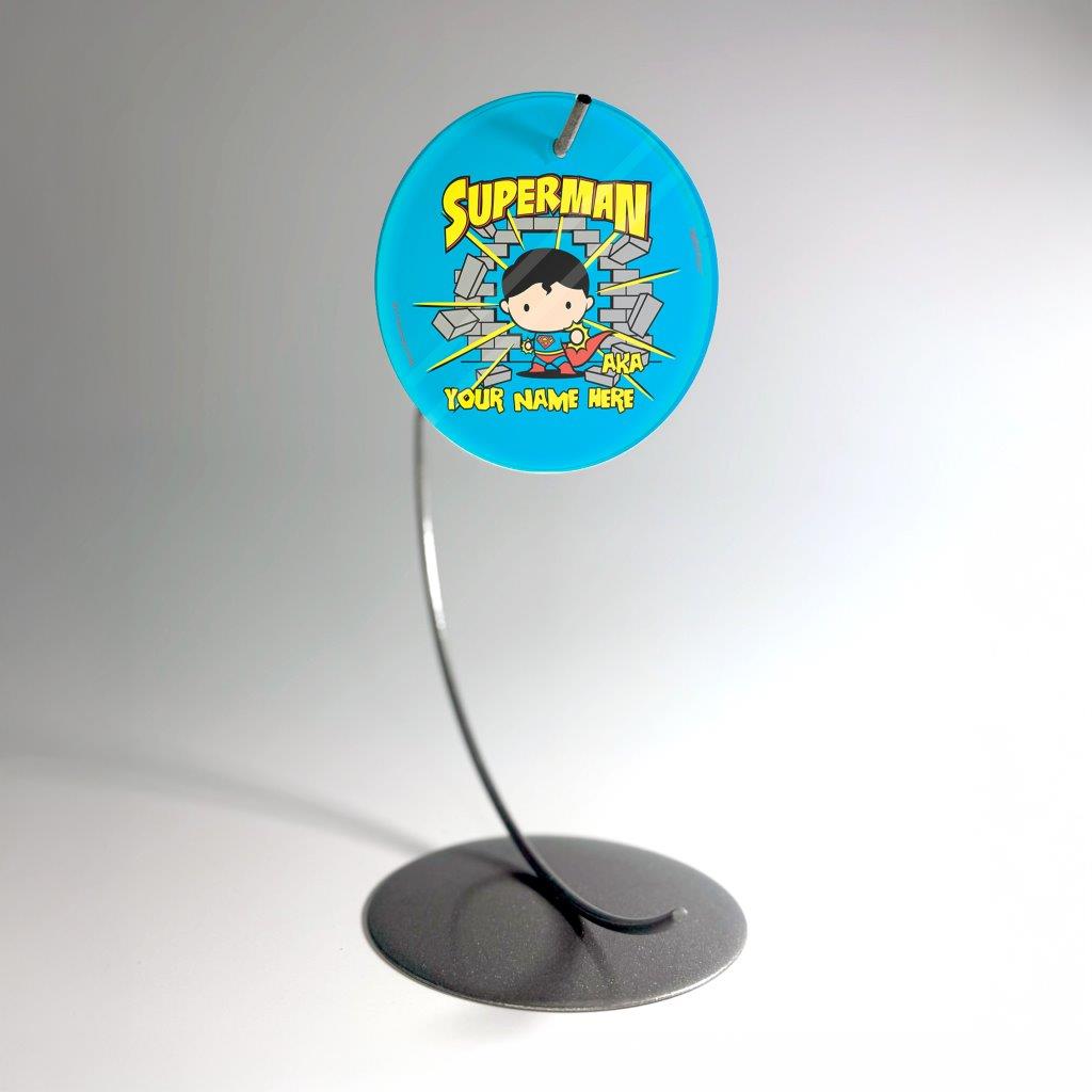 Justice League (Also Known As Superman - Personalized) StarFire Prints Glass Art